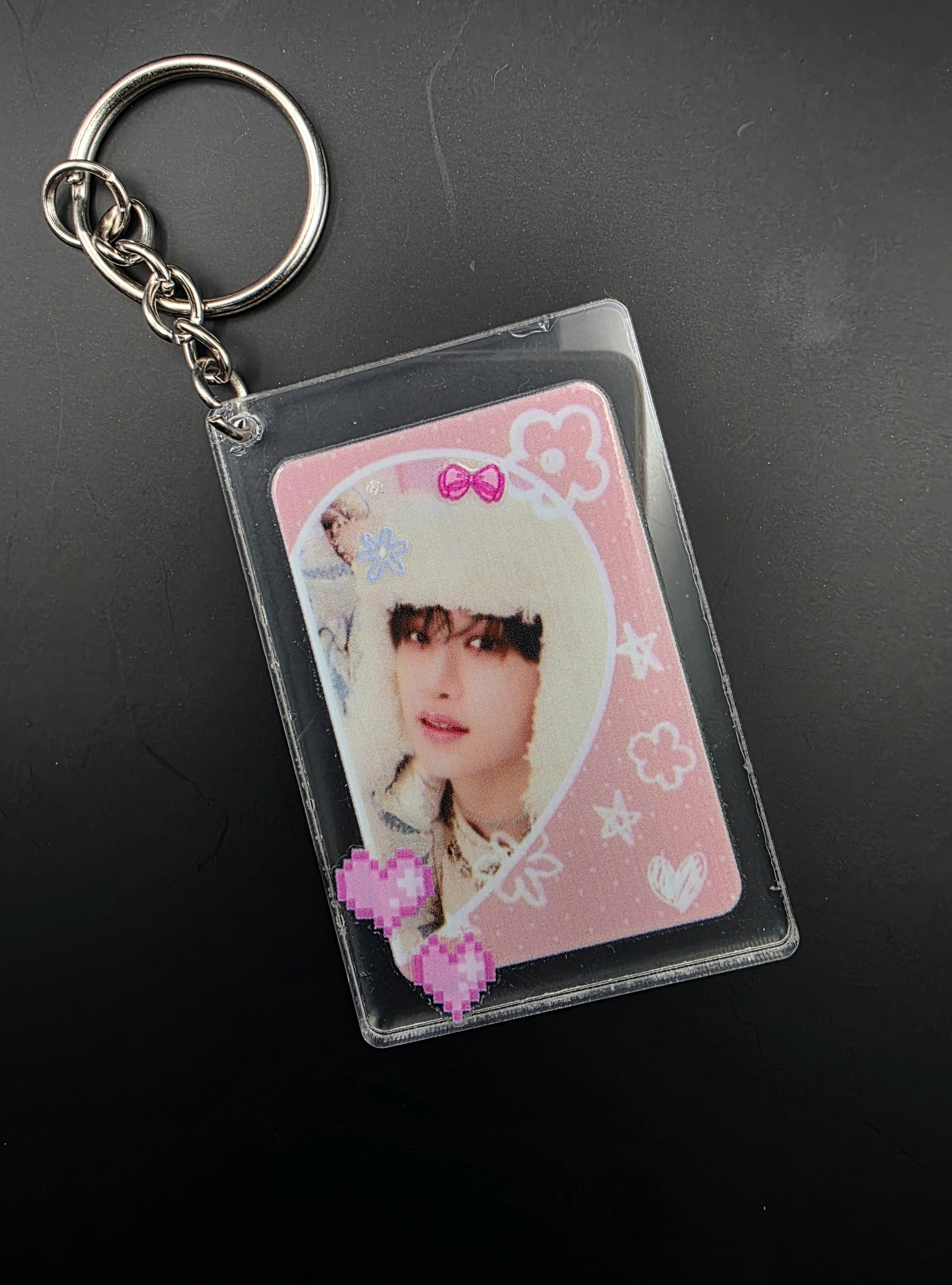 Skz Inspired Half Heart Keychain