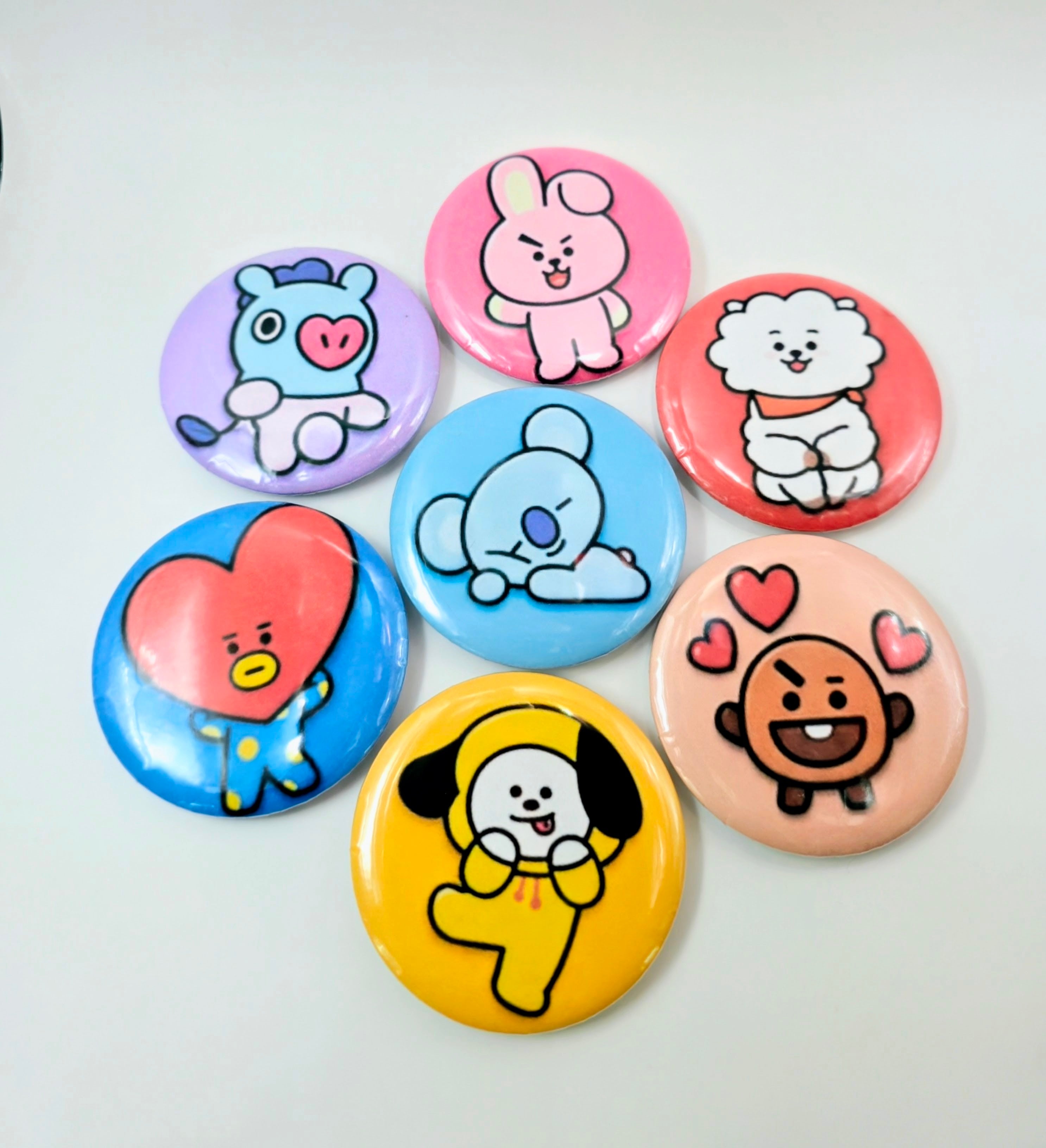 BT21 Inspired Large BadgePins