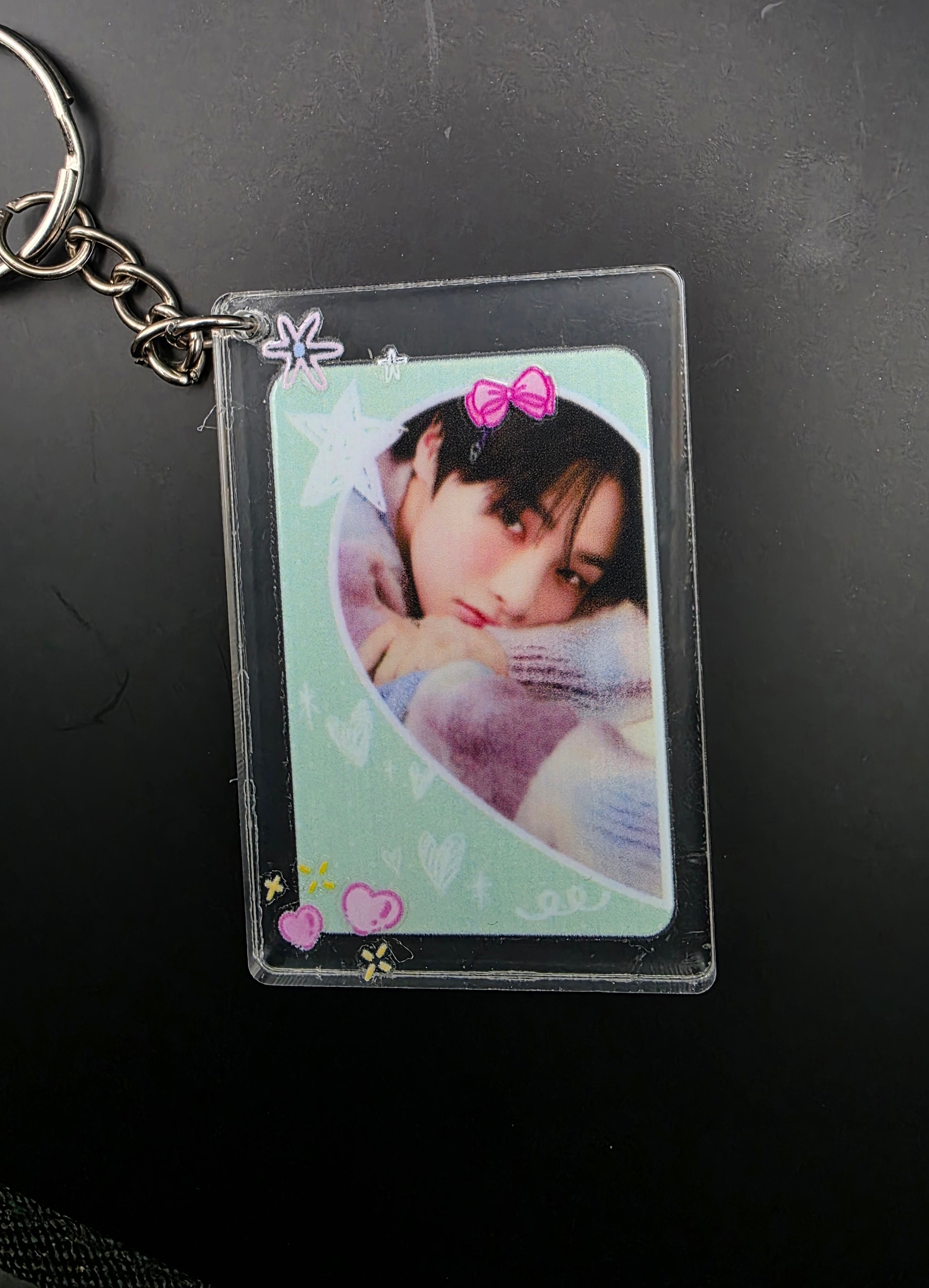 Skz Inspired Half Heart Keychain