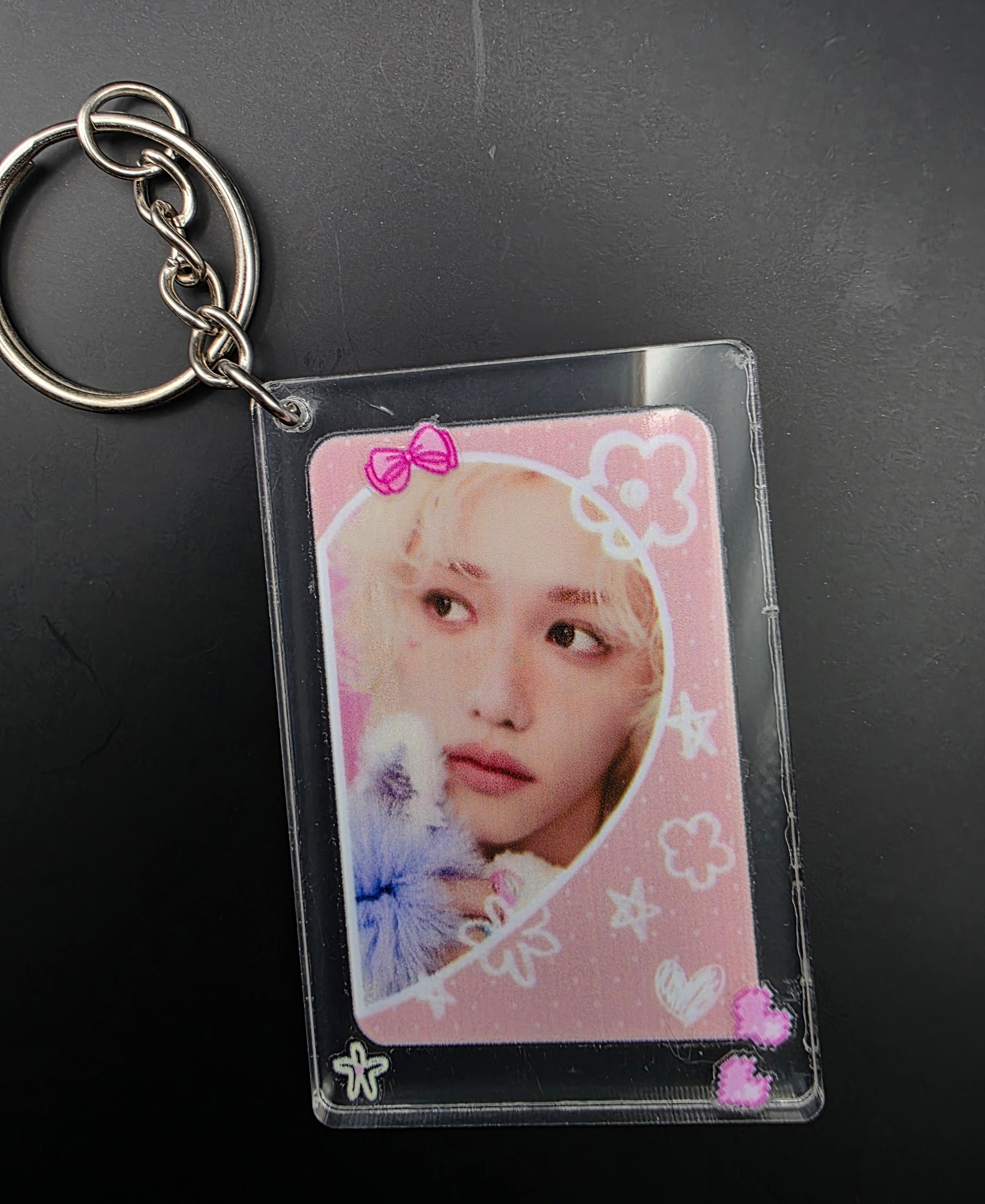 Skz Inspired Half Heart Keychain